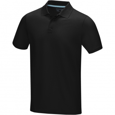 Logo trade corporate gifts image of: Graphite short sleeve men’s organic polo