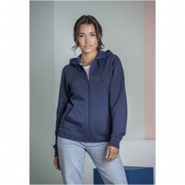 Logo trade promotional giveaways image of: Ruby women’s organic recycled full zip hoodie