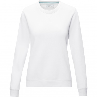 Logo trade promotional products image of: Jasper women’s organic recycled crewneck sweater