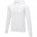 Theron men’s full zip hoodie, White