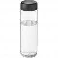 H2O Active® Vibe 850 ml screw cap water bottle, Transparent / Solid black