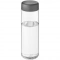 H2O Active® Vibe 850 ml screw cap water bottle, Transparent / Storm grey