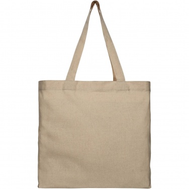 Logo trade promotional merchandise photo of: Pheebs 210 g/m² recycled gusset tote bag 13L