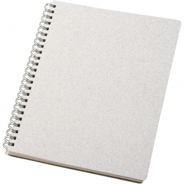 Logo trade promotional products image of: Bianco A5 size wire-o notebook