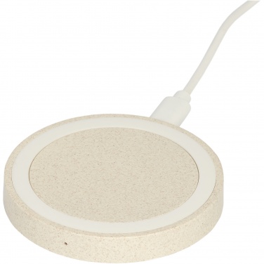 Logotrade promotional gift image of: Naka 5W wheat straw wireless charging pad