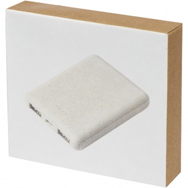 Logotrade promotional merchandise photo of: Asama 5000 mAh wheat straw power bank