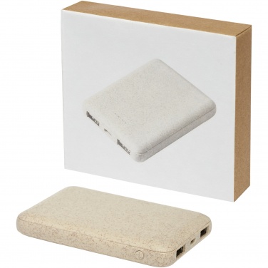 Logotrade corporate gift image of: Asama 5000 mAh wheat straw power bank