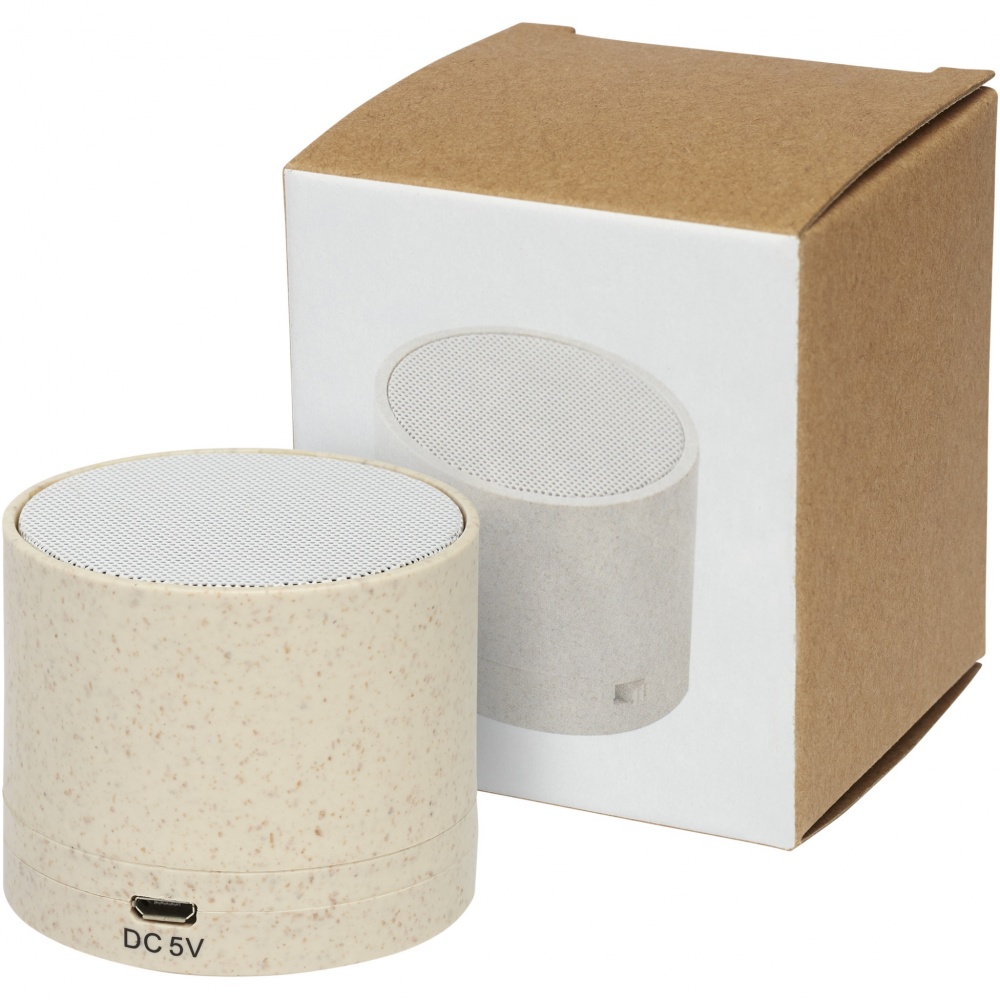 Logotrade promotional item image of: Kikai wheat straw Bluetooth® speaker