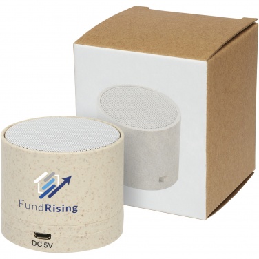 Logotrade corporate gift picture of: Kikai wheat straw Bluetooth® speaker