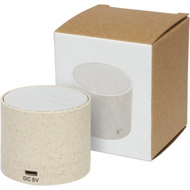 Logotrade advertising products photo of: Kikai wheat straw Bluetooth® speaker