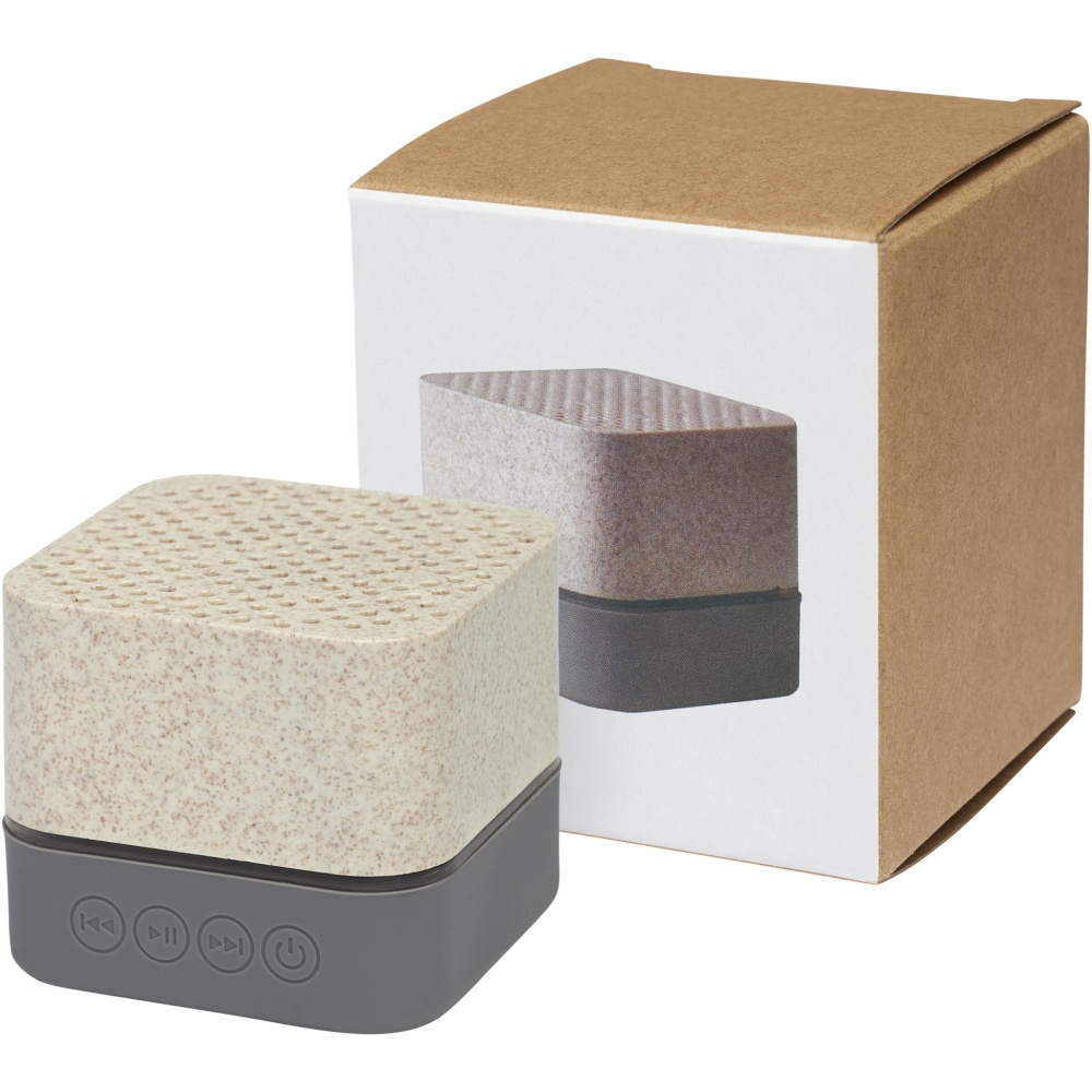 Logotrade promotional item picture of: Aira wheat straw Bluetooth® speaker