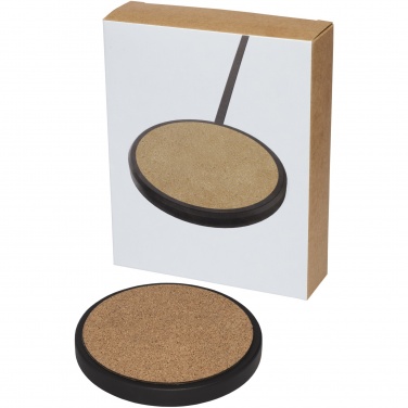 Logo trade advertising product photo of: Kivi 10W limestone/cork wireless charging pad