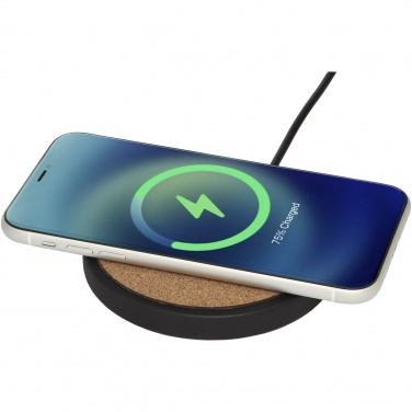 Logotrade corporate gift image of: Kivi 10W limestone/cork wireless charging pad