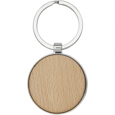 Logotrade promotional gifts photo of: Moreno beech wood round keychain