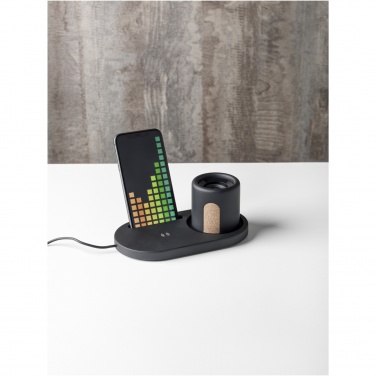 Logo trade corporate gift photo of: Klip 5W wireless charging desk organizer