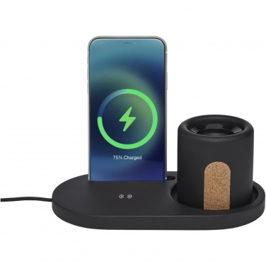 Logotrade business gift image of: Klip 5W wireless charging desk organizer