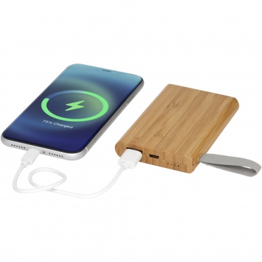 Logotrade promotional item image of: Tulda 5000 mAh bamboo power bank