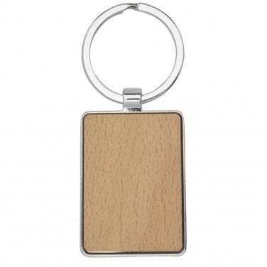 Logotrade promotional merchandise photo of: Mauro beech wood rectangular keychain