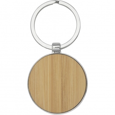 Logotrade promotional gift image of: Nino bamboo round keychain