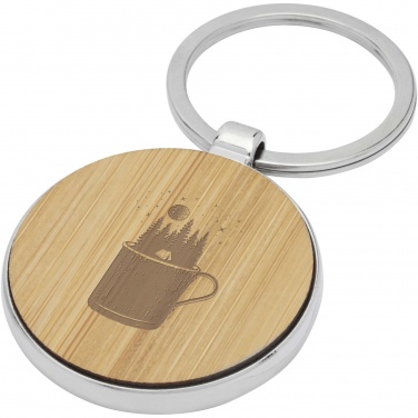 Logo trade promotional products picture of: Nino bamboo round keychain