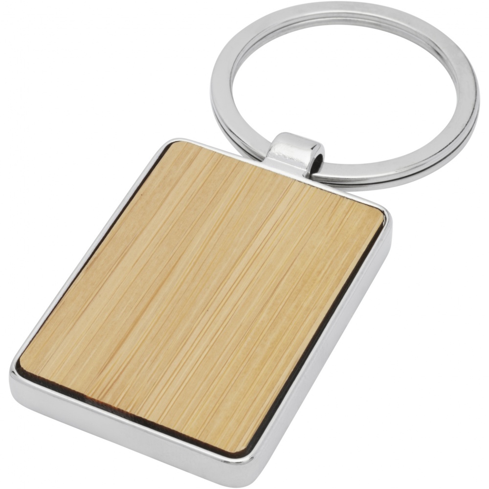 Logotrade business gifts photo of: Neta bamboo rectangular keychain