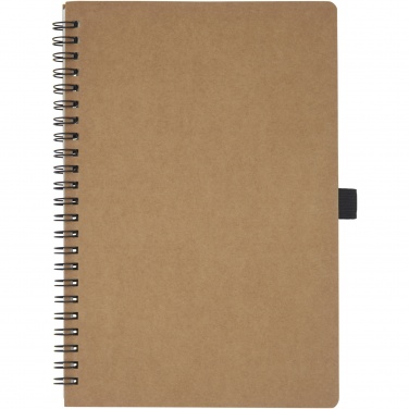 Logotrade promotional items photo of: Cobble A5 wire-o recycled cardboard notebook with stone paper