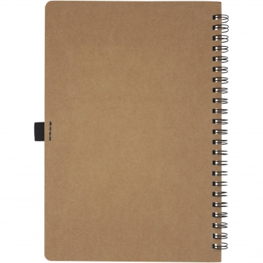 Logotrade promotional giveaway picture of: Cobble A5 wire-o recycled cardboard notebook with stone paper