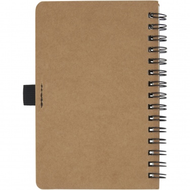 Logotrade promotional gift picture of: Cobble A6 wire-o recycled cardboard notebook with stone paper