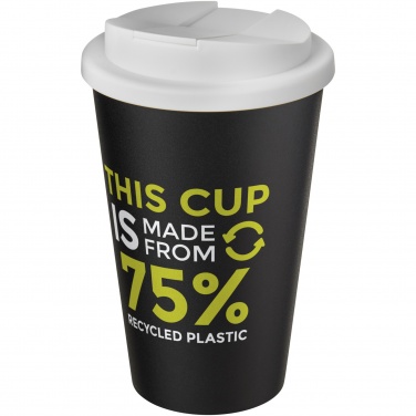 Logo trade promotional items image of: Americano® Eco 350 ml recycled tumbler with spill-proof lid