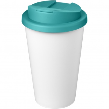 Logo trade business gifts image of: Americano® Eco 350 ml recycled tumbler with spill-proof lid