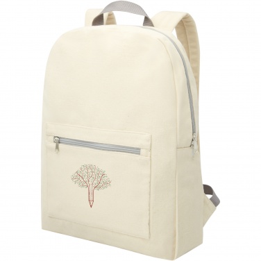 Logo trade advertising products picture of: Pheebs 450 g/m² recycled cotton and polyester backpack 10L