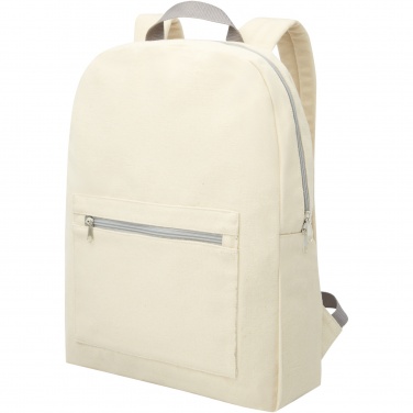 Logo trade promotional items picture of: Pheebs 450 g/m² recycled cotton and polyester backpack 10L