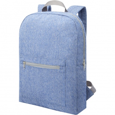 Logotrade advertising product image of: Pheebs 450 g/m² recycled cotton and polyester backpack 10L