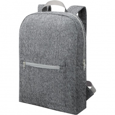 Logo trade business gift photo of: Pheebs 450 g/m² recycled cotton and polyester backpack 10L