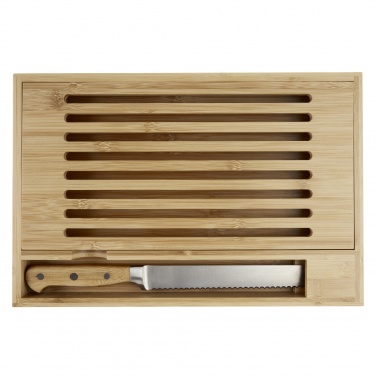 Logotrade business gifts photo of: Pao bamboo cutting board with knife