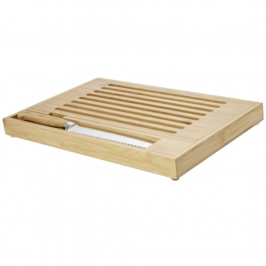 Logotrade promotional merchandise picture of: Pao bamboo cutting board with knife