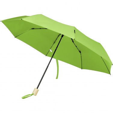 Logo trade corporate gifts picture of: Birgit 21'' foldable windproof recycled PET umbrella