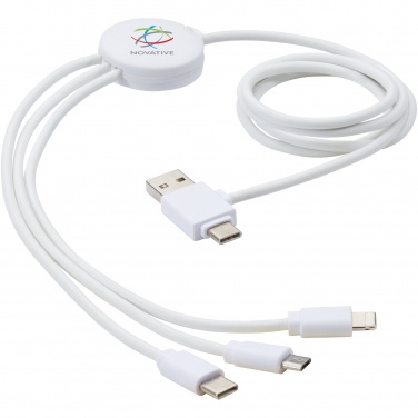 Logo trade promotional merchandise image of: Pure 5-in-1 charging cable with antibacterial additive