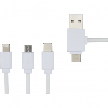 Logo trade business gift photo of: Pure 5-in-1 charging cable with antibacterial additive