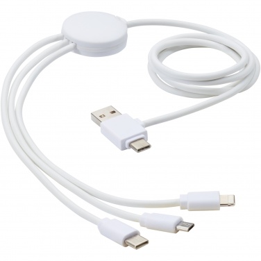 Logo trade promotional gifts picture of: Pure 5-in-1 charging cable with antibacterial additive