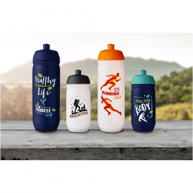 Logo trade promotional giveaways image of: HydroFlex™ Clear 500 ml squeezy sport bottle