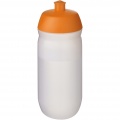 HydroFlex™ Clear 500 ml squeezy sport bottle, Orange / Frosted clear