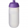 HydroFlex™ Clear 500 ml squeezy sport bottle, Purple / Frosted clear