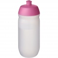 HydroFlex™ Clear 500 ml squeezy sport bottle, Pink / Frosted clear