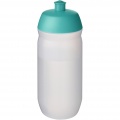 HydroFlex™ Clear 500 ml squeezy sport bottle, Aqua blue / Frosted clear