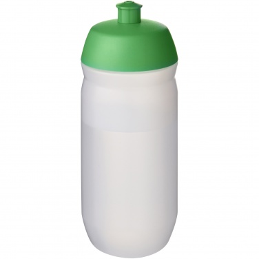 Logo trade promotional gifts image of: HydroFlex™ Clear 500 ml squeezy sport bottle