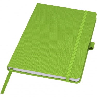 Logo trade promotional giveaway photo of: Honua A5 recycled paper notebook with recycled PET cover