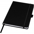 Honua A5 recycled paper notebook with recycled PET cover, Solid black