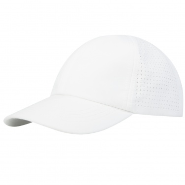 Logo trade promotional giveaways image of: Mica 6 panel GRS recycled cool fit cap