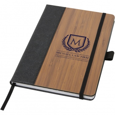 Logo trade promotional merchandise image of: Note A5 bamboo notebook